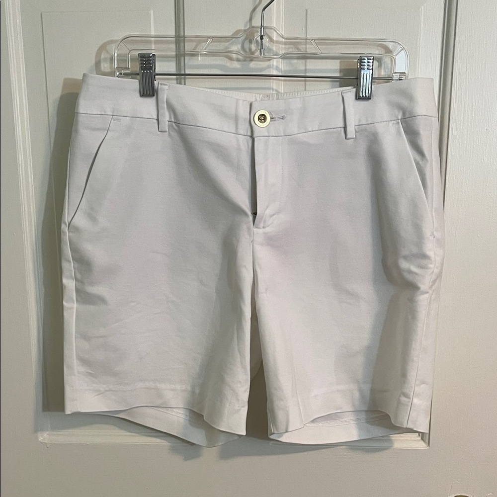 NWT Lilly Pulitzer Shara Mid-Rise Stretch White Women's Shorts Size 10